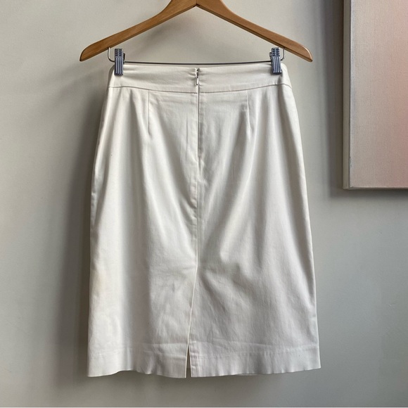 Calvin Klein Pencil Skirt White Size 2 - Picture 2 of 8